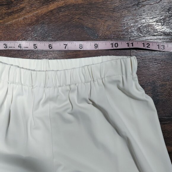 Sagaie Paris Women's Pants Elegant Ivory Floral Lace Sequin Wide Size Small - Picture 9 of 16